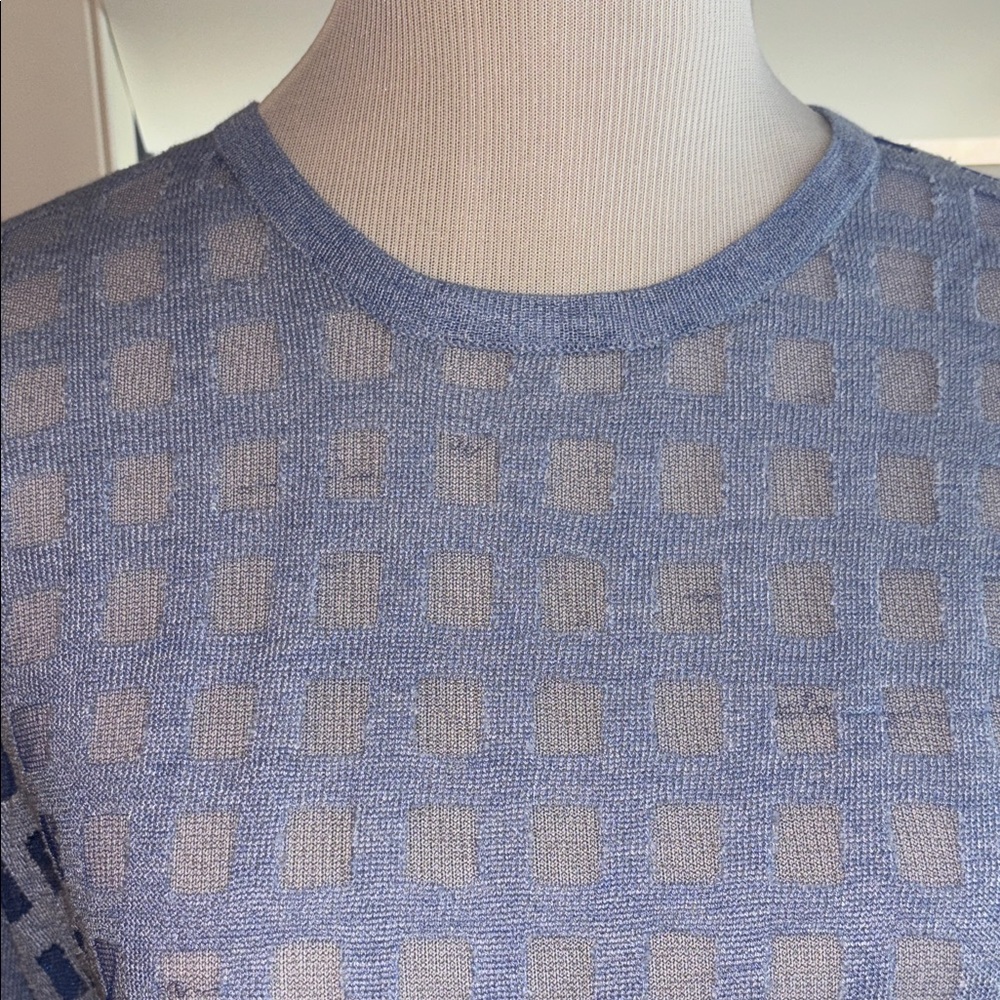 Parker Light Blue Knit Top - XS
